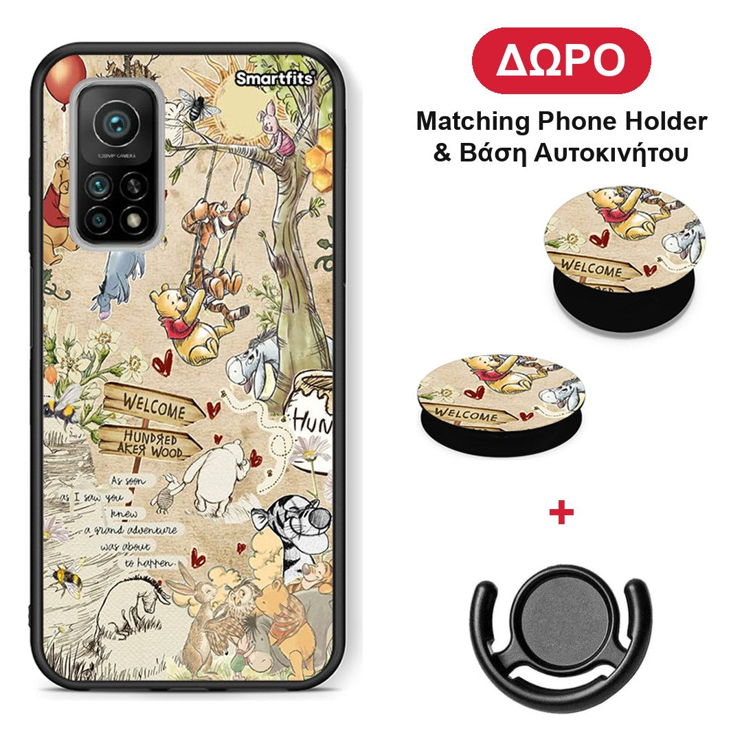 Happy Friends - Xiaomi Mi 10T / 10T Pro θήκη + Δώρο Phone Holder & Βάση Αυτοκινήτου