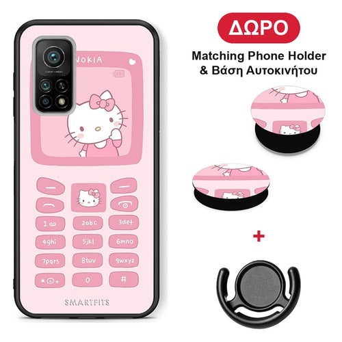 Hello Kitten - Xiaomi Mi 10T / 10T Pro θήκη + Δώρο Phone Holder & Βάση Αυτοκινήτου