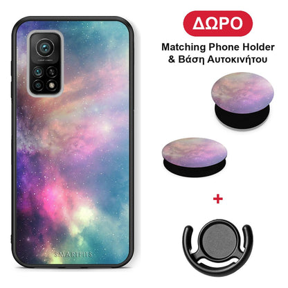 Galactic Rainbow - Xiaomi Mi 10T / 10T Pro θήκη + Δώρο Phone Holder & Βάση Αυτοκινήτου
