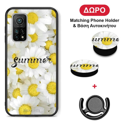 Summer Daisies - Xiaomi Mi 10T / 10T Pro θήκη + Δώρο Phone Holder & Βάση Αυτοκινήτου