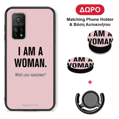 Superpower Woman - Xiaomi Mi 10T / 10T Pro θήκη + Δώρο Phone Holder & Βάση Αυτοκινήτου