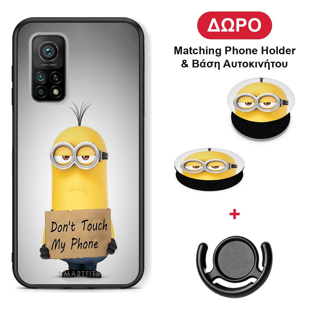 Text Minion - Xiaomi Mi 10T / 10T Pro θήκη + Δώρο Phone Holder & Βάση Αυτοκινήτου