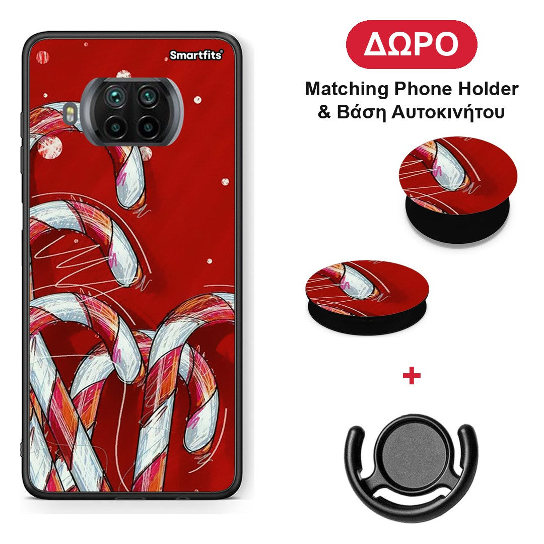 Candy Cane - Xiaomi Mi 10T Lite θήκη + Δώρο Phone Holder & Βάση Αυτοκινήτου
