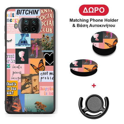 Collage Bitchin - Xiaomi Mi 10T Lite θήκη + Δώρο Phone Holder & Βάση Αυτοκινήτου