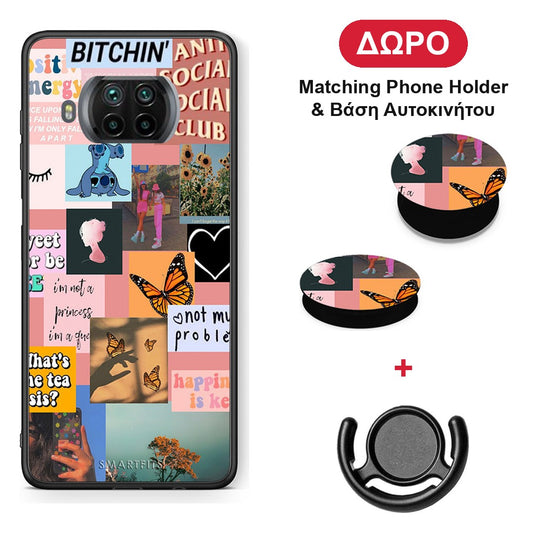 Collage Bitchin - Xiaomi Mi 10T Lite θήκη + Δώρο Phone Holder & Βάση Αυτοκινήτου