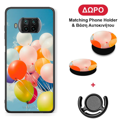 Colorful Balloons - Xiaomi Mi 10T Lite θήκη + Δώρο Phone Holder & Βάση Αυτοκινήτου