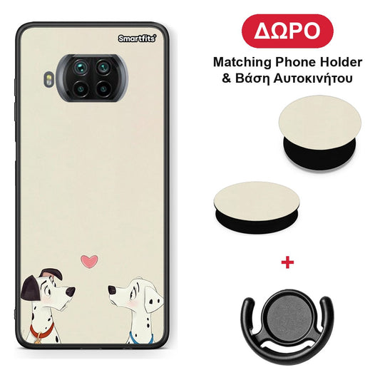 Dalmatians Love - Xiaomi Mi 10T Lite θήκη + Δώρο Phone Holder & Βάση Αυτοκινήτου