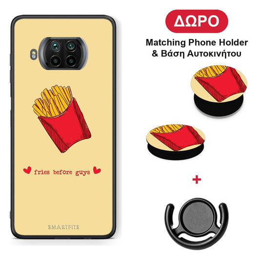 Fries Before Guys - Xiaomi Mi 10T Lite θήκη + Δώρο Phone Holder & Βάση Αυτοκινήτου