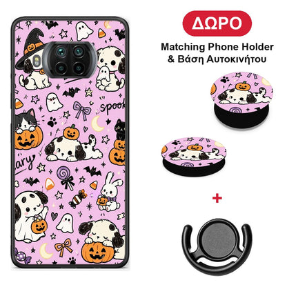 Halloween Puppies and Friends on Lilac - Xiaomi Mi 10T Lite θήκη + Δώρο Phone Holder & Βάση Αυτοκινήτου