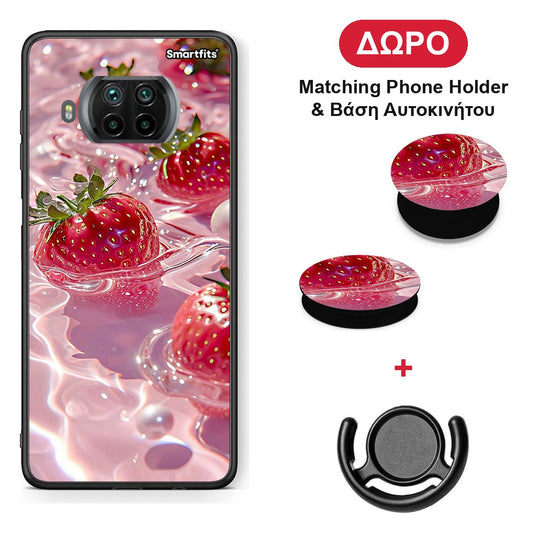 Juicy Strawberries - Xiaomi Mi 10T Lite θήκη + Δώρο Phone Holder & Βάση Αυτοκινήτου