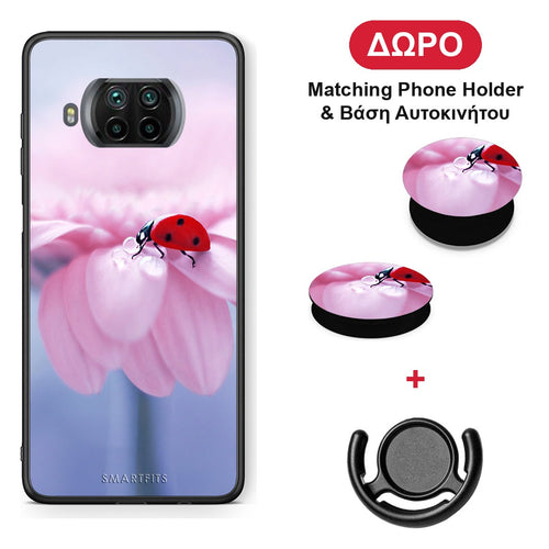 Ladybug Flower - Xiaomi Mi 10T Lite θήκη + Δώρο Phone Holder & Βάση Αυτοκινήτου