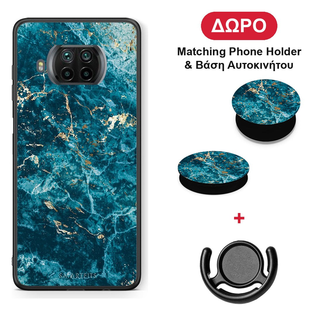 Marble Blue - Xiaomi Mi 10T Lite θήκη + Δώρο Phone Holder & Βάση Αυτοκινήτου