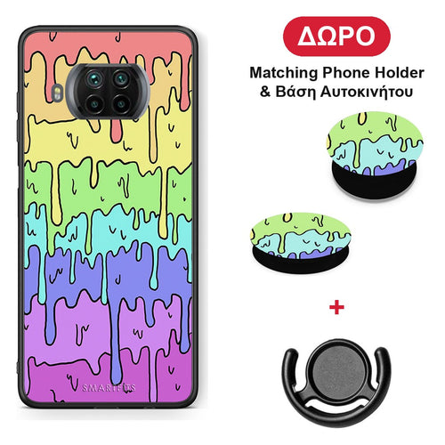Melting Rainbow - Xiaomi Mi 10T Lite θήκη + Δώρο Phone Holder & Βάση Αυτοκινήτου