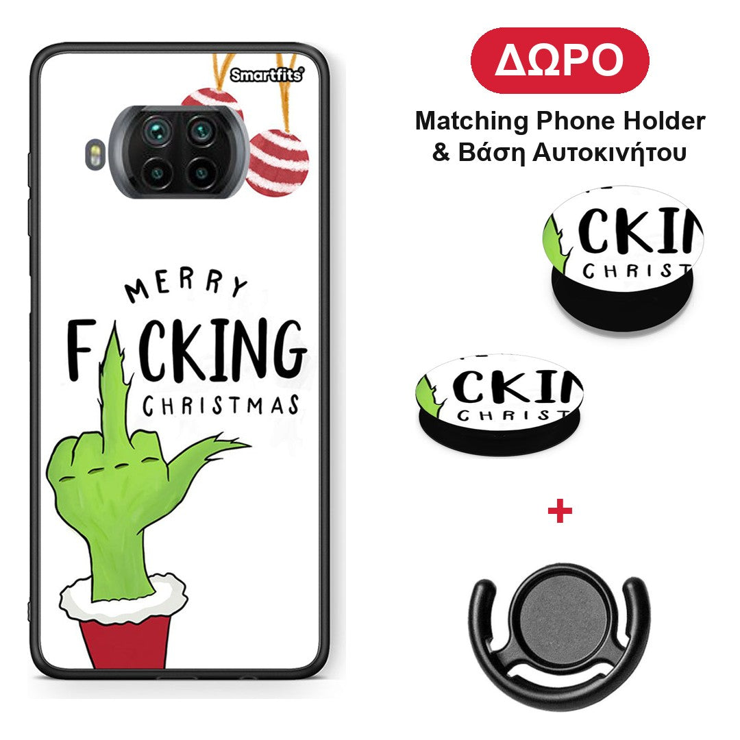 Merry F Xmas - Xiaomi Mi 10T Lite θήκη + Δώρο Phone Holder & Βάση Αυτοκινήτου