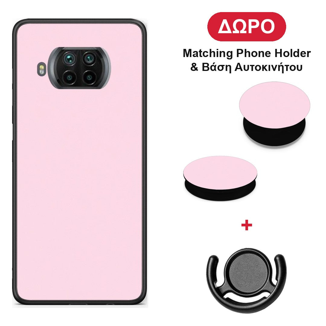 Pale Pink - Xiaomi Mi 10T Lite θήκη + Δώρο Phone Holder & Βάση Αυτοκινήτου