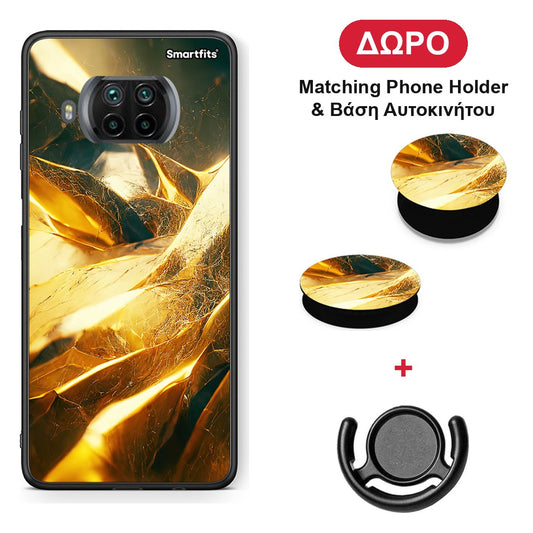 Real Gold - Xiaomi Mi 10T Lite θήκη + Δώρο Phone Holder & Βάση Αυτοκινήτου