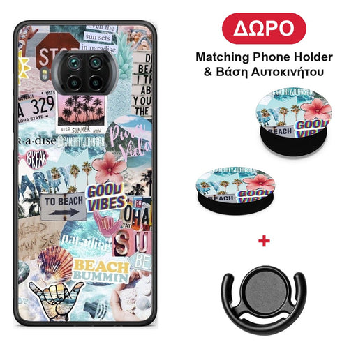 Summer Vibes - Xiaomi Mi 10T Lite θήκη + Δώρο Phone Holder & Βάση Αυτοκινήτου