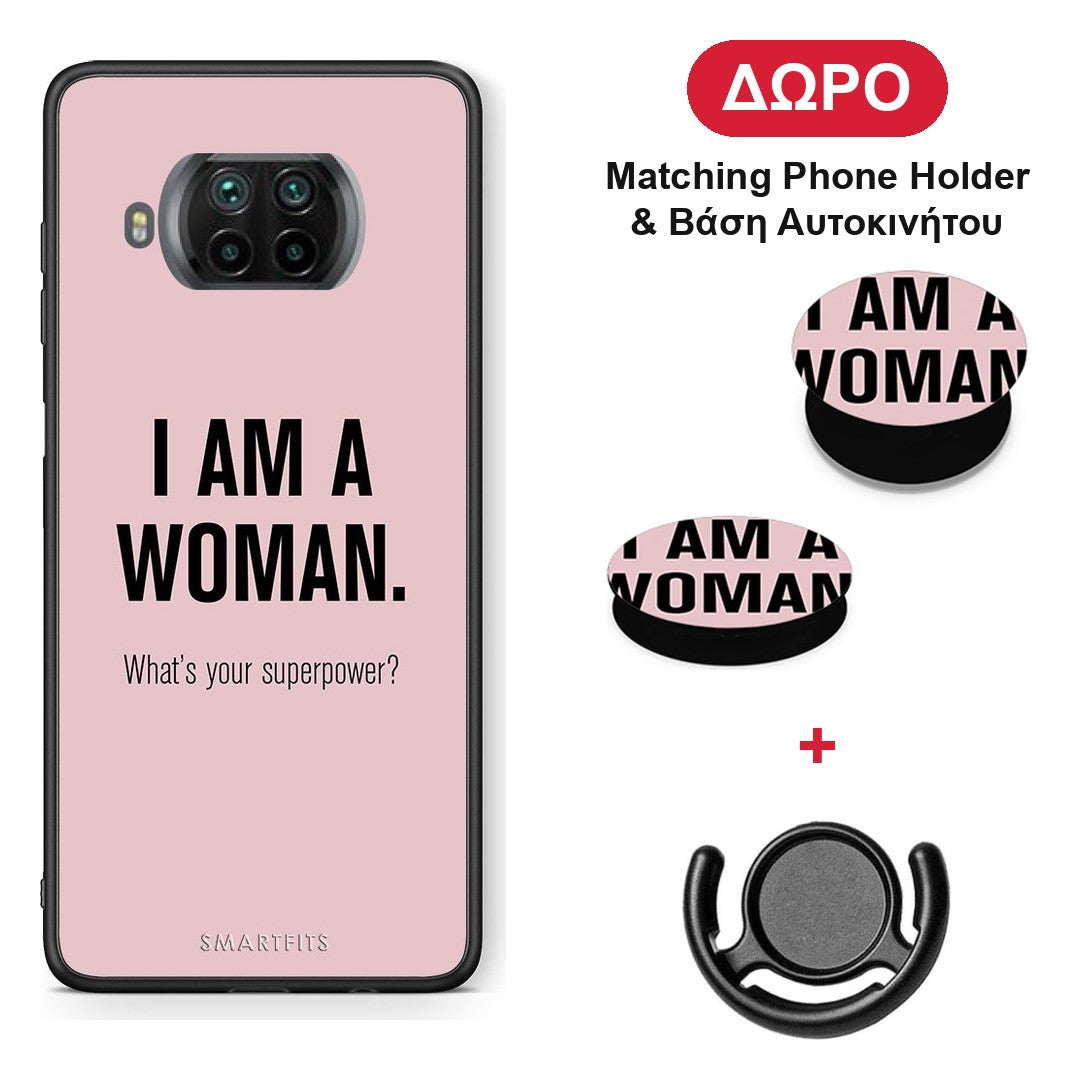 Superpower Woman - Xiaomi Mi 10T Lite θήκη + Δώρο Phone Holder & Βάση Αυτοκινήτου