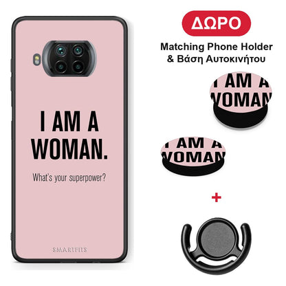 Superpower Woman - Xiaomi Mi 10T Lite θήκη + Δώρο Phone Holder & Βάση Αυτοκινήτου