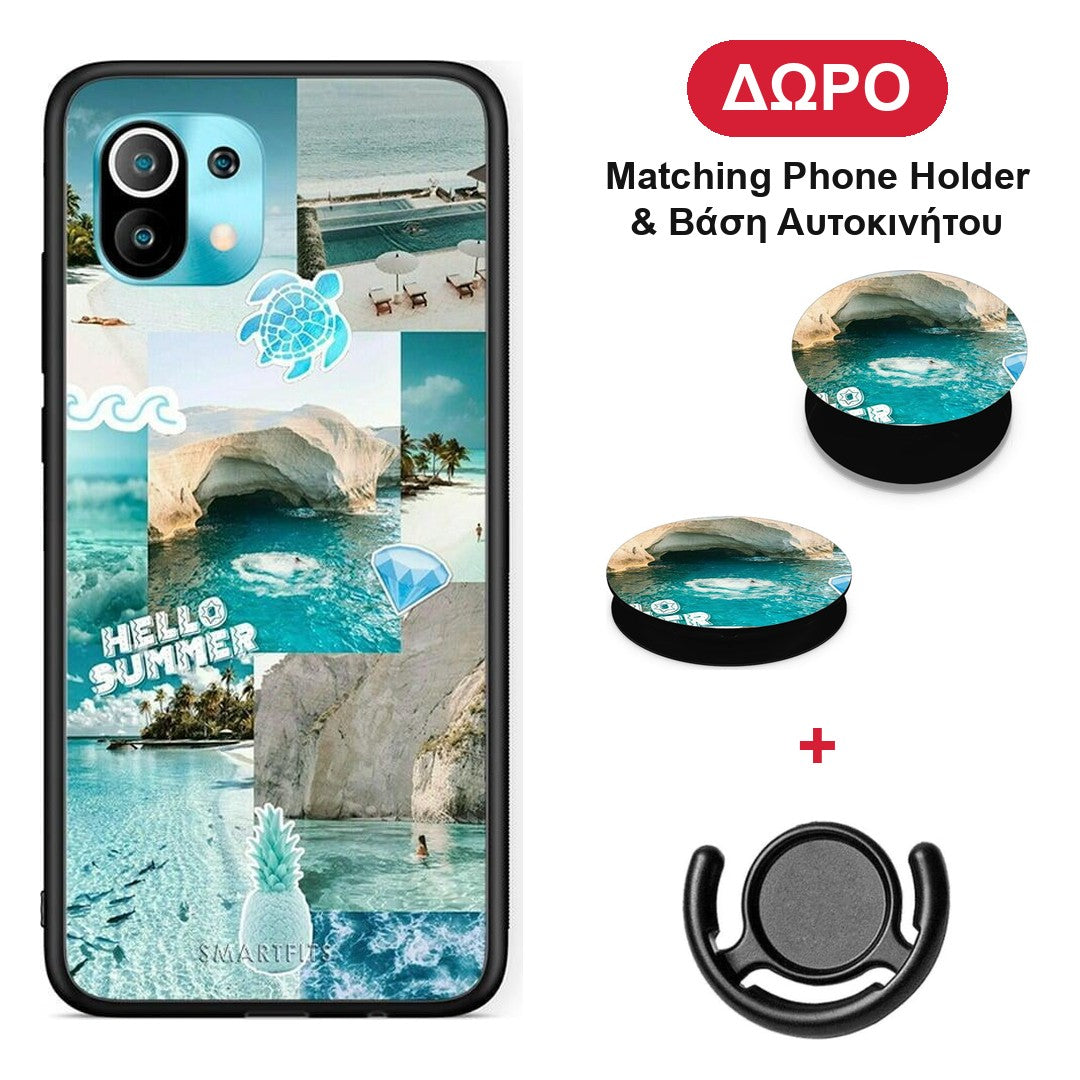 Aesthetic Summer - Xiaomi Mi 11 / 11 Pro θήκη + Δώρο Phone Holder & Βάση Αυτοκινήτου