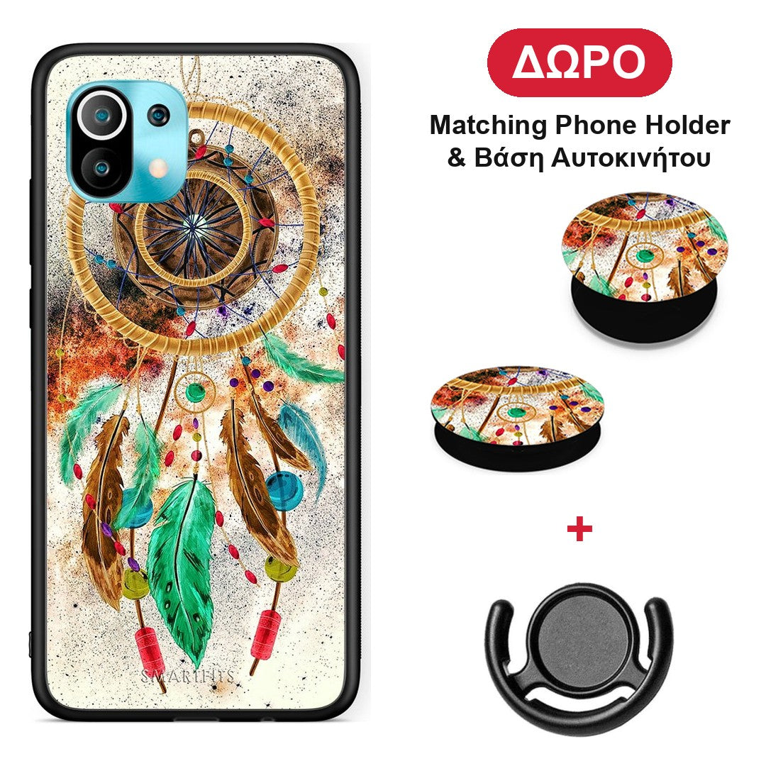 Boho DreamCatcher - Xiaomi Mi 11 / 11 Pro θήκη + Δώρο Phone Holder & Βάση Αυτοκινήτου