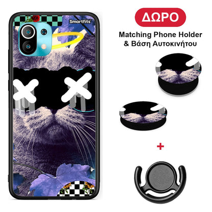 Cat Collage - Xiaomi Mi 11 / 11 Pro θήκη + Δώρο Phone Holder & Βάση Αυτοκινήτου