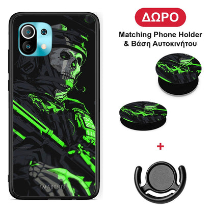 Green Soldier - Xiaomi Mi 11 / 11 Pro θήκη + Δώρο Phone Holder & Βάση Αυτοκινήτου