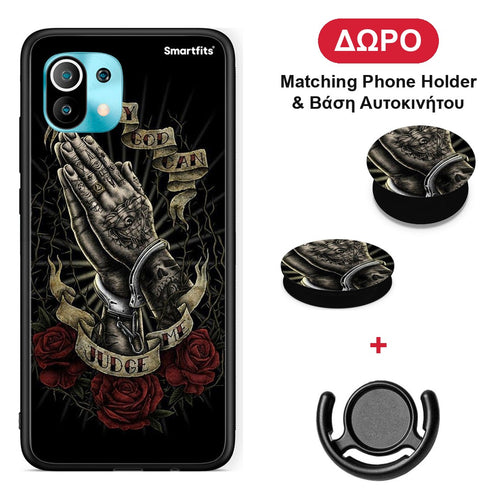 Judge By God - Xiaomi Mi 11 / 11 Pro θήκη + Δώρο Phone Holder & Βάση Αυτοκινήτου