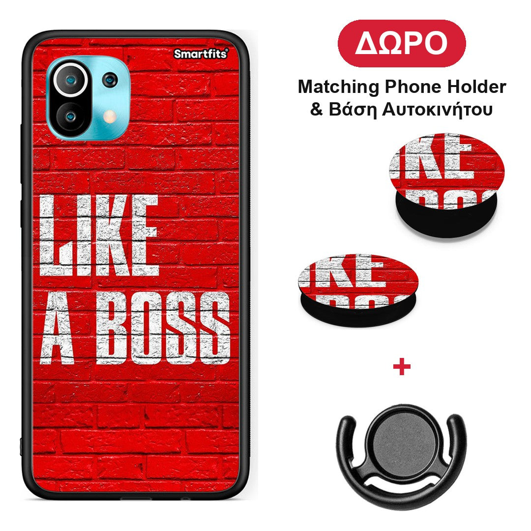 Like A Boss - Xiaomi Mi 11 / 11 Pro θήκη + Δώρο Phone Holder & Βάση Αυτοκινήτου