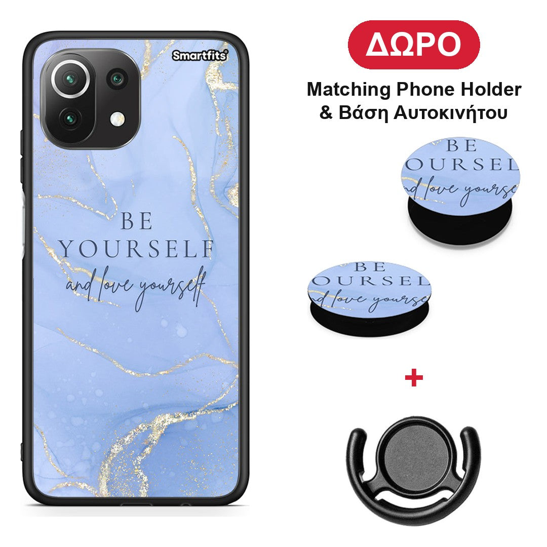 Be Yourself - Xiaomi 11 Lite 5G NE / Mi 11 Lite θήκη + Δώρο Phone Holder & Βάση Αυτοκινήτου