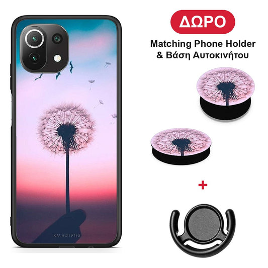 Boho Wish - Xiaomi 11 Lite 5G NE / Mi 11 Lite θήκη + Δώρο Phone Holder & Βάση Αυτοκινήτου