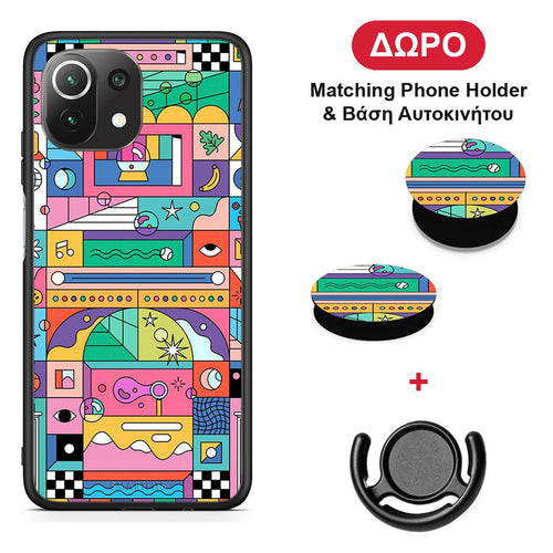 Bubbles Soap - Xiaomi 11 Lite 5G NE / Mi 11 Lite θήκη + Δώρο Phone Holder & Βάση Αυτοκινήτου