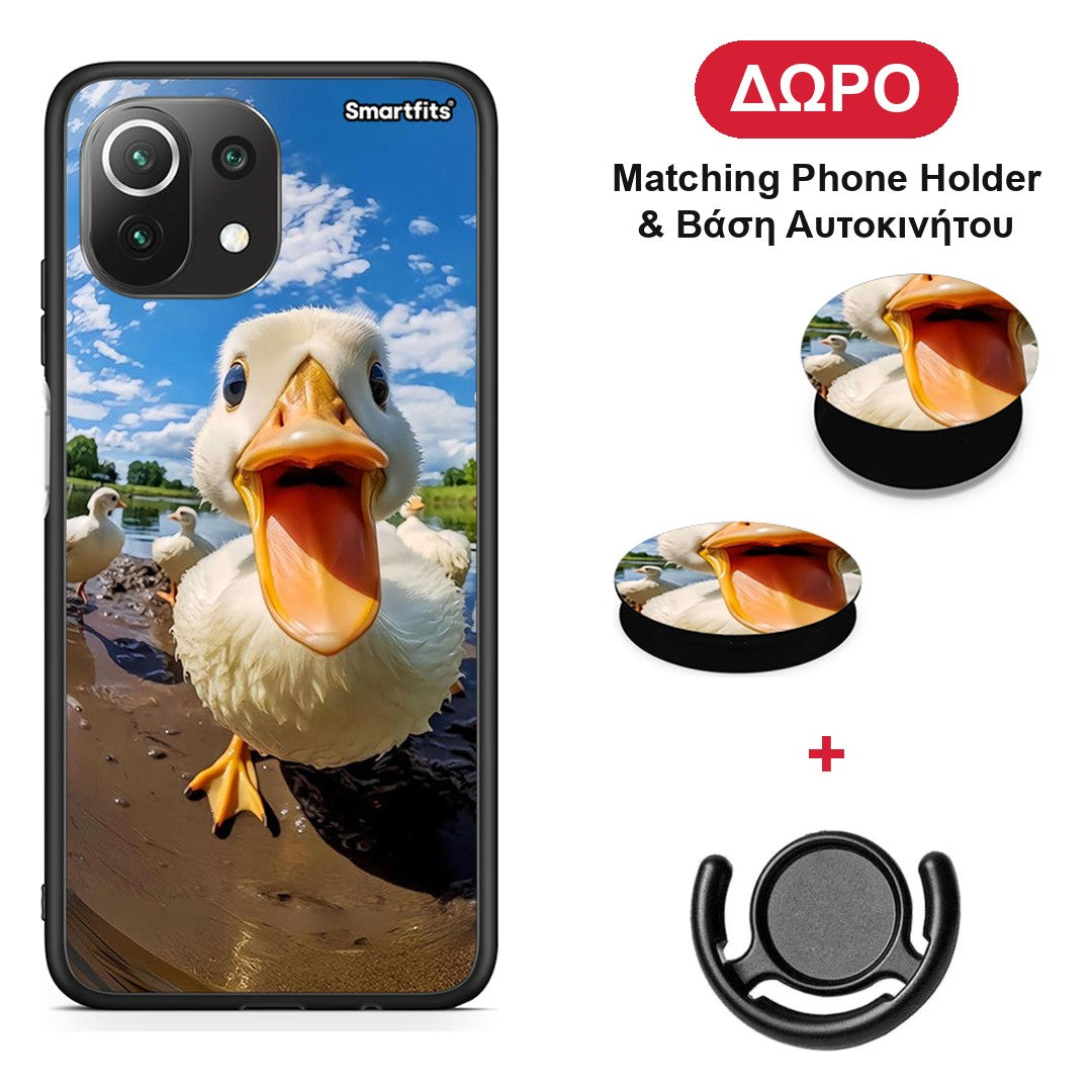 Duck Face - Xiaomi 11 Lite 5G NE / Mi 11 Lite θήκη + Δώρο Phone Holder & Βάση Αυτοκινήτου