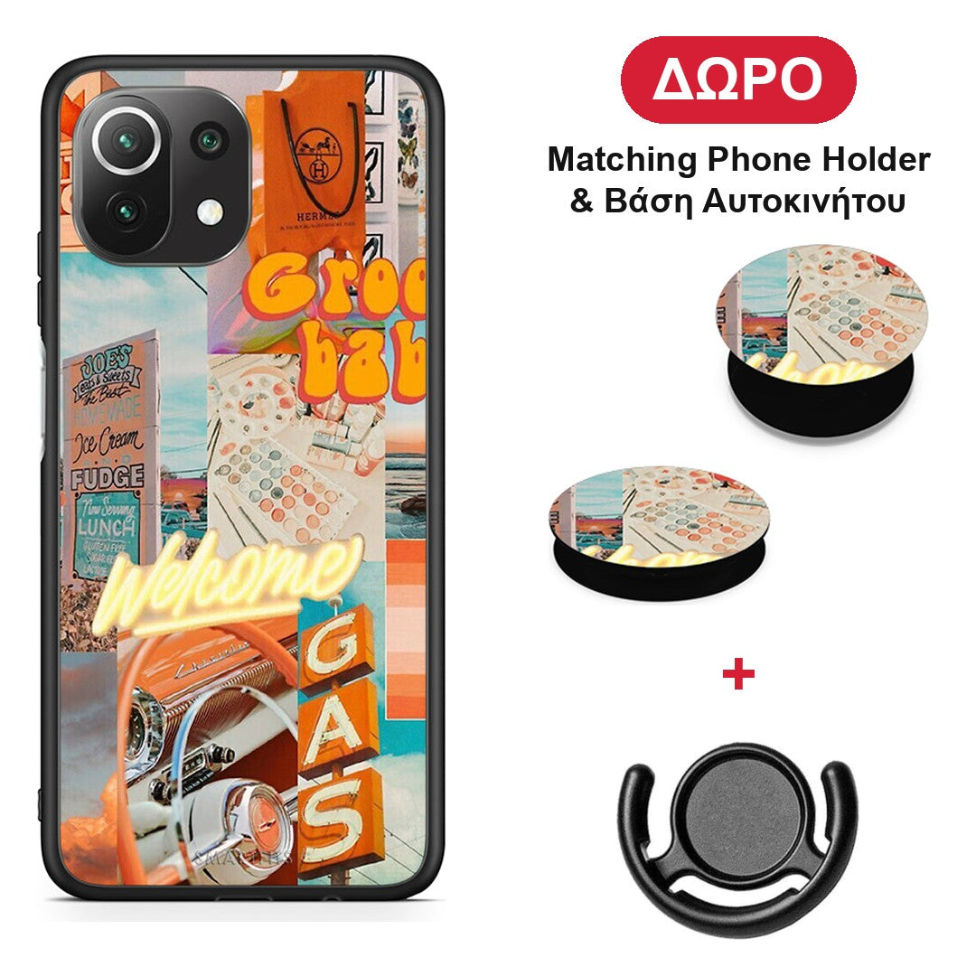 Groovy Babe - Xiaomi 11 Lite 5G NE / Mi 11 Lite θήκη + Δώρο Phone Holder & Βάση Αυτοκινήτου