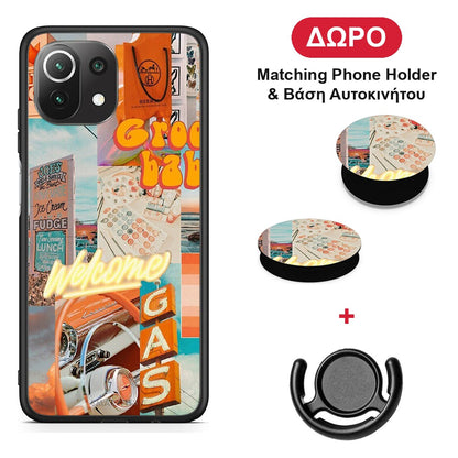 Groovy Babe - Xiaomi 11 Lite 5G NE / Mi 11 Lite θήκη + Δώρο Phone Holder & Βάση Αυτοκινήτου