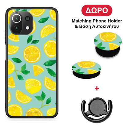Lemons - Xiaomi 11 Lite 5G NE / Mi 11 Lite θήκη + Δώρο Phone Holder & Βάση Αυτοκινήτου