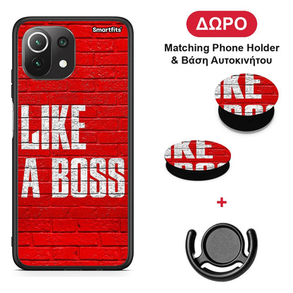 Like A Boss - Xiaomi 11 Lite 5G NE / Mi 11 Lite θήκη + Δώρο Phone Holder & Βάση Αυτοκινήτου