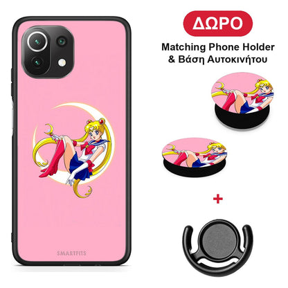 Moon Girl - Xiaomi 11 Lite 5G NE / Mi 11 Lite θήκη + Δώρο Phone Holder & Βάση Αυτοκινήτου