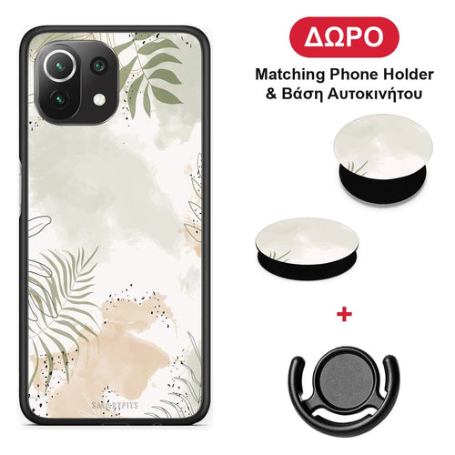 Nude Plants - Xiaomi 11 Lite 5G NE / Mi 11 Lite θήκη + Δώρο Phone Holder & Βάση Αυτοκινήτου