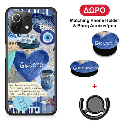 Summer In Greece - Xiaomi 11 Lite 5G NE / Mi 11 Lite θήκη + Δώρο Phone Holder & Βάση Αυτοκινήτου