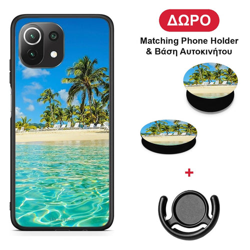 Tropical Vibes - Xiaomi 11 Lite 5G NE / Mi 11 Lite θήκη + Δώρο Phone Holder & Βάση Αυτοκινήτου