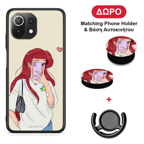 Walking Mermaid - Xiaomi 11 Lite 5G NE / Mi 11 Lite θήκη + Δώρο Phone Holder & Βάση Αυτοκινήτου