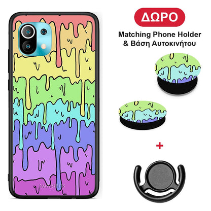 Melting Rainbow - Xiaomi Mi 11 / 11 Pro θήκη + Δώρο Phone Holder & Βάση Αυτοκινήτου