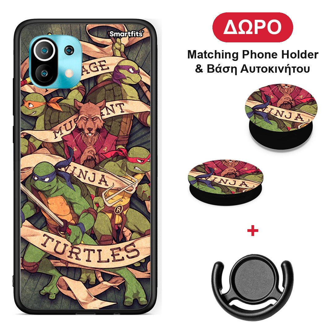 Ninja Turtles - Xiaomi Mi 11 / 11 Pro θήκη + Δώρο Phone Holder & Βάση Αυτοκινήτου