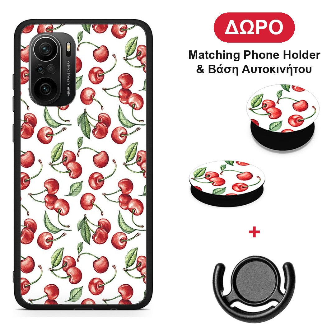 Cherry Summer - Xiaomi Mi 11i θήκη + Δώρο Phone Holder & Βάση Αυτοκινήτου