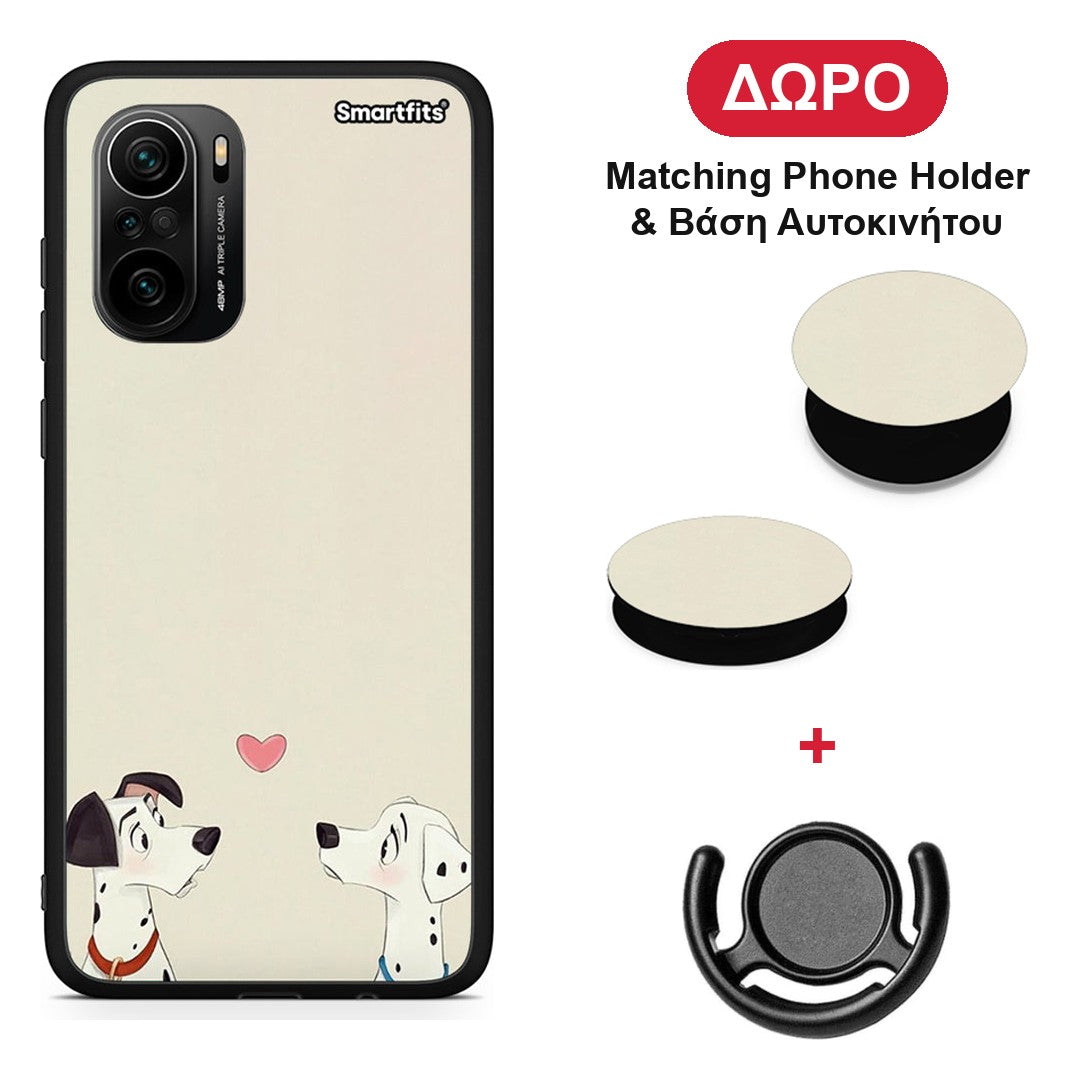 Dalmatians Love - Xiaomi Mi 11i θήκη + Δώρο Phone Holder & Βάση Αυτοκινήτου