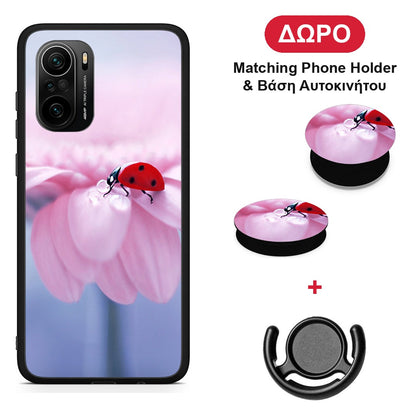 Ladybug Flower - Xiaomi Mi 11i θήκη + Δώρο Phone Holder & Βάση Αυτοκινήτου