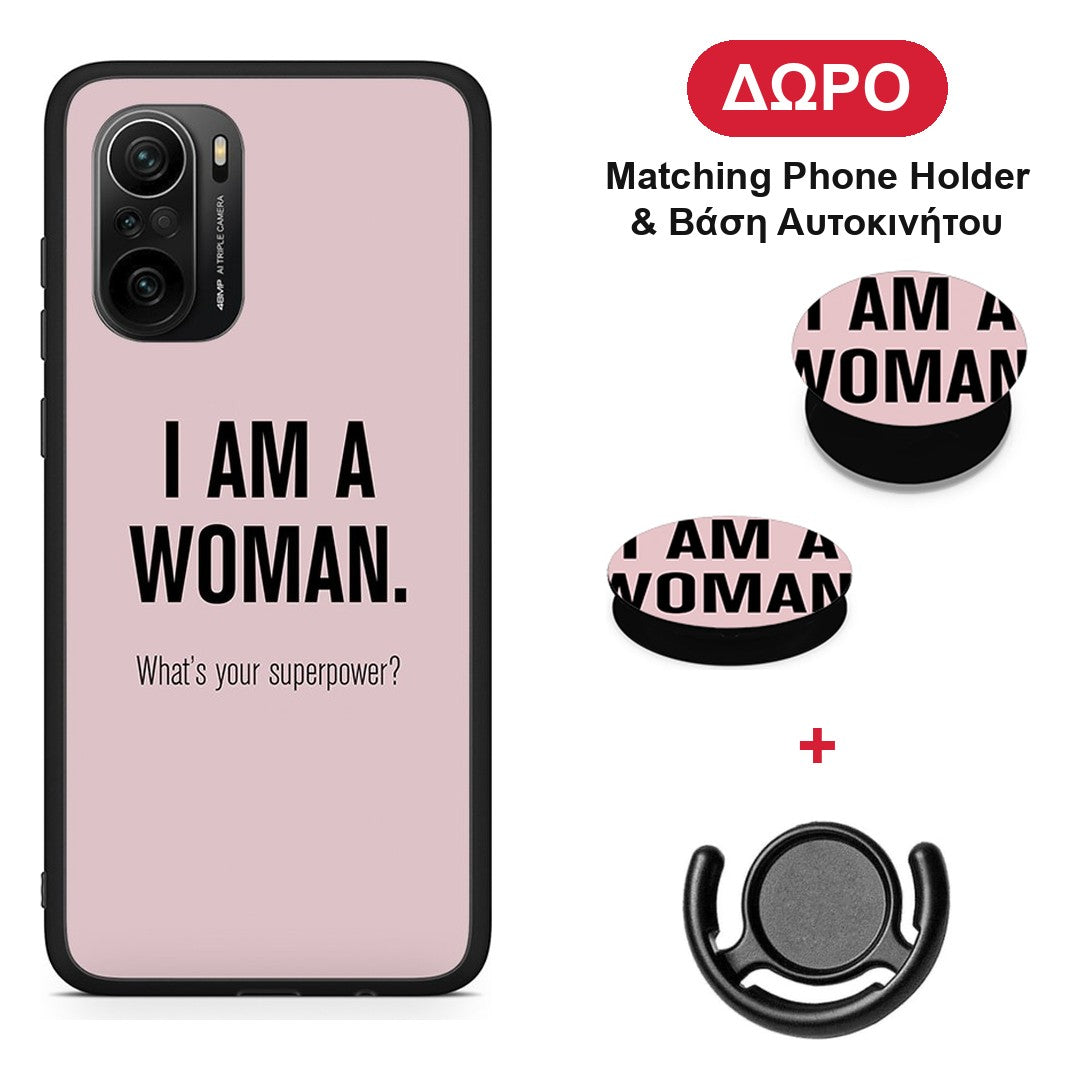 Superpower Woman - Xiaomi Mi 11i θήκη + Δώρο Phone Holder & Βάση Αυτοκινήτου