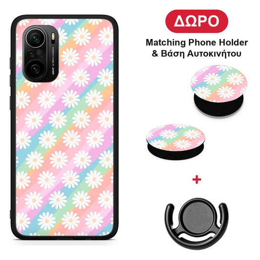 White Daisies - Xiaomi Mi 11i θήκη + Δώρο Phone Holder & Βάση Αυτοκινήτου