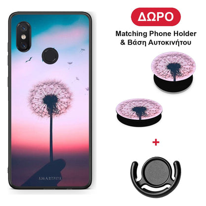 Boho Wish - Xiaomi Mi 8 θήκη + Δώρο Phone Holder & Βάση Αυτοκινήτου